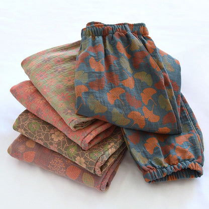 La Leggerezza Botanical Pants by Giuliana