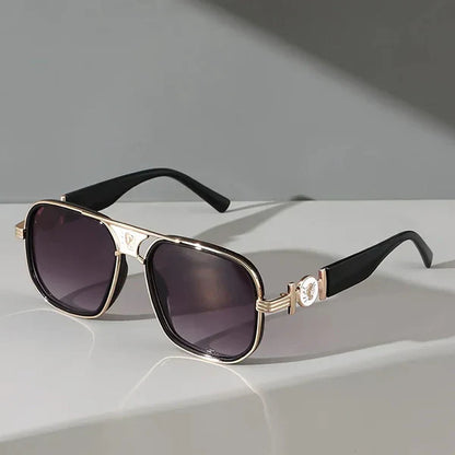 Luxe Gold Frame Polarized Aviator Sunglasses