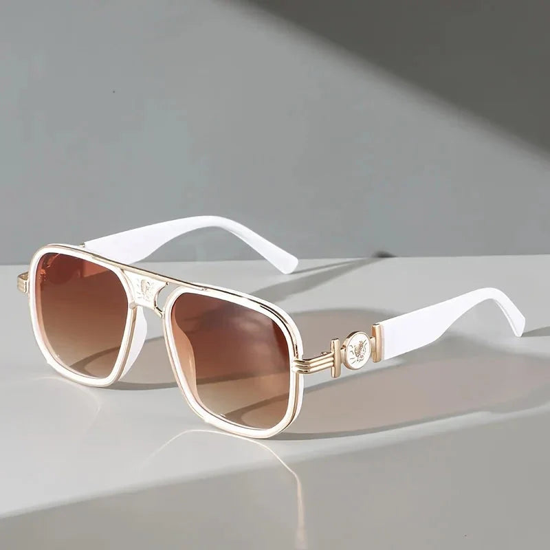 Luxe Gold Frame Polarized Aviator Sunglasses