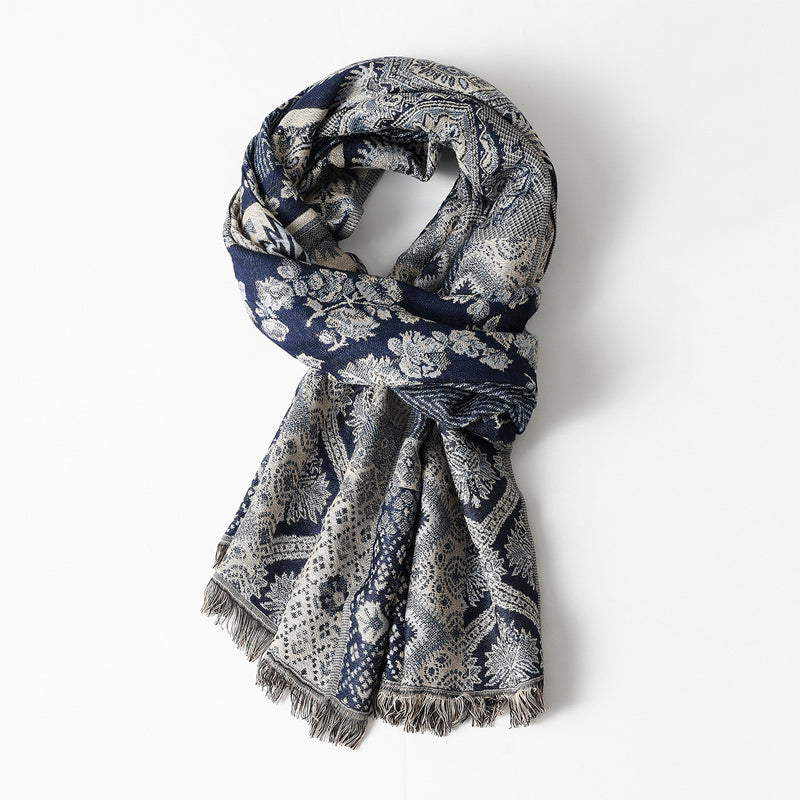 Nolan Woven Jacquard Pattern Scarf