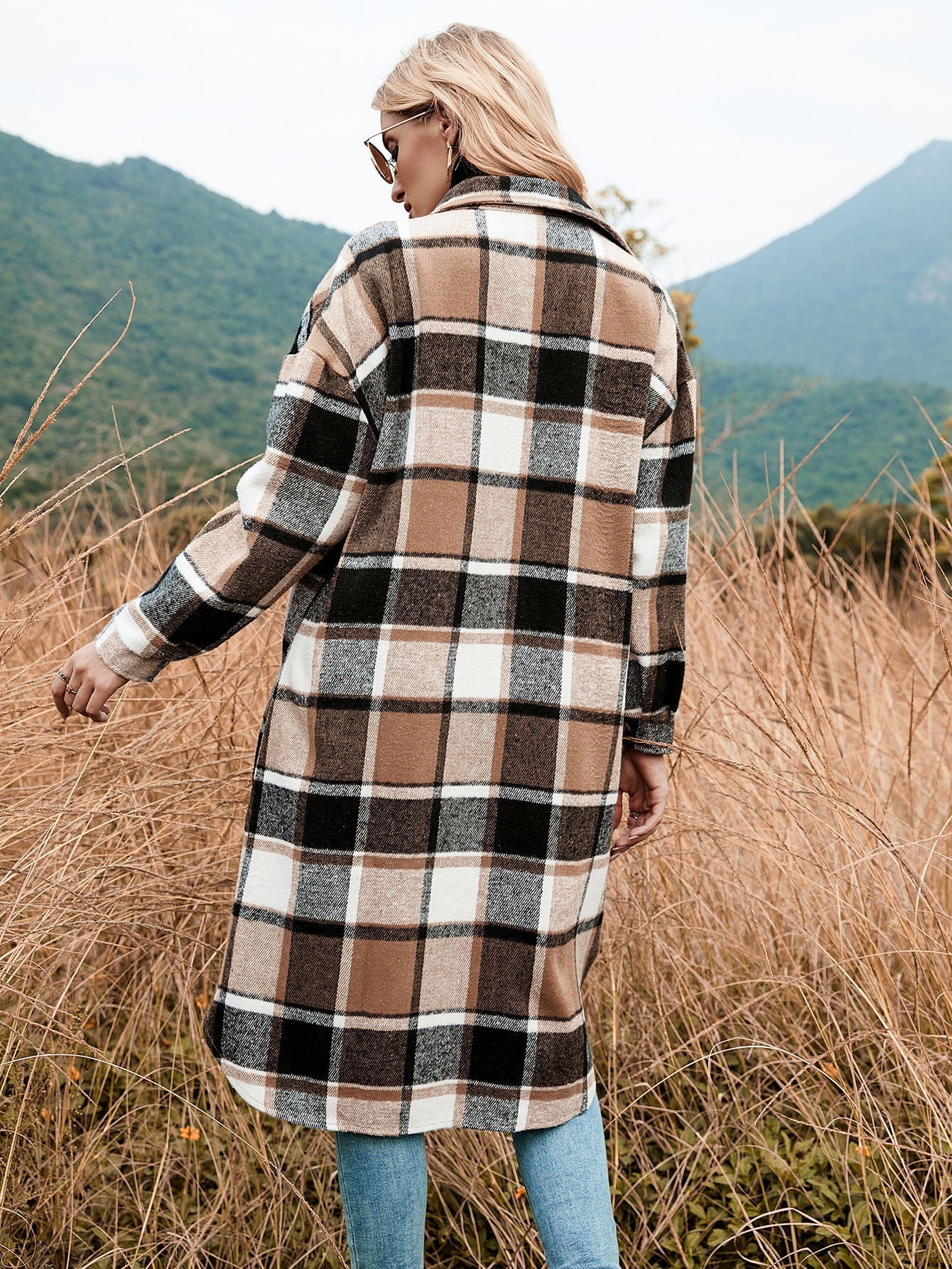Plaid Long Coat