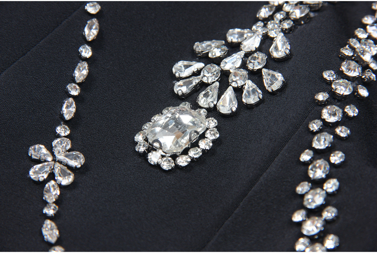 Rhinestone Sleeveless Business Vest