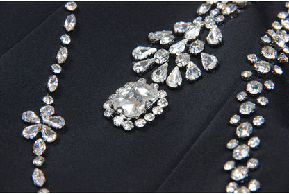 Rhinestone Sleeveless Business Vest