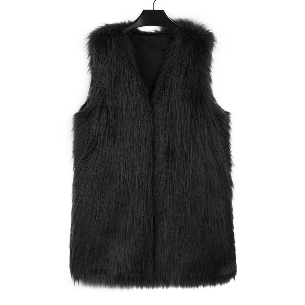 Faux Fur Vest Top