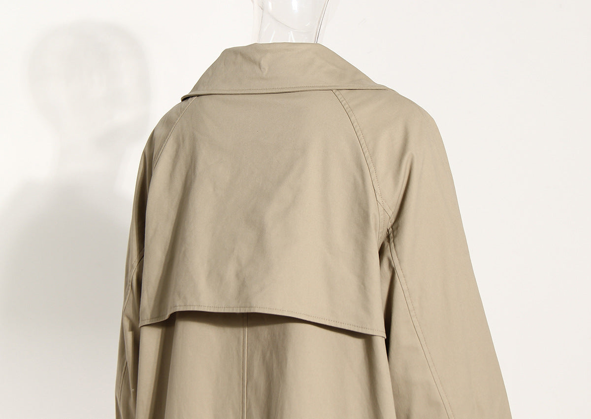 Khaki Cotton Trench Coat