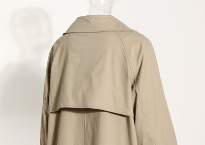 Khaki Cotton Trench Coat