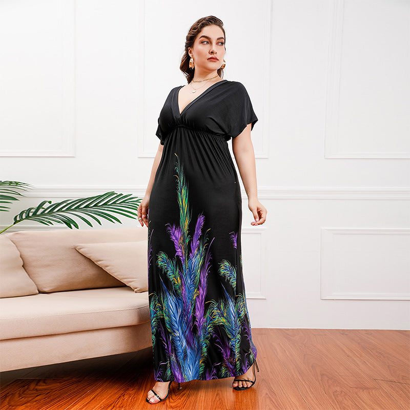 Plus Size Bohemian Girls Maxi Dress