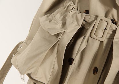 Khaki Cotton Trench Coat
