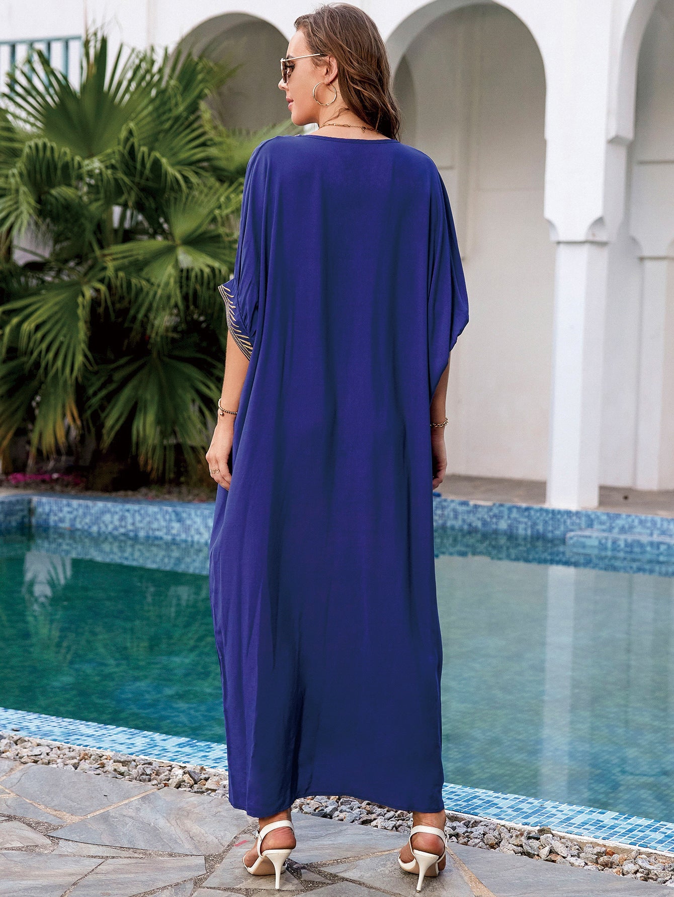 Audrey Gorgeous Blue Kaftan