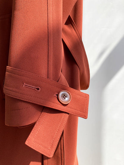 Draping Loose Trench Coat