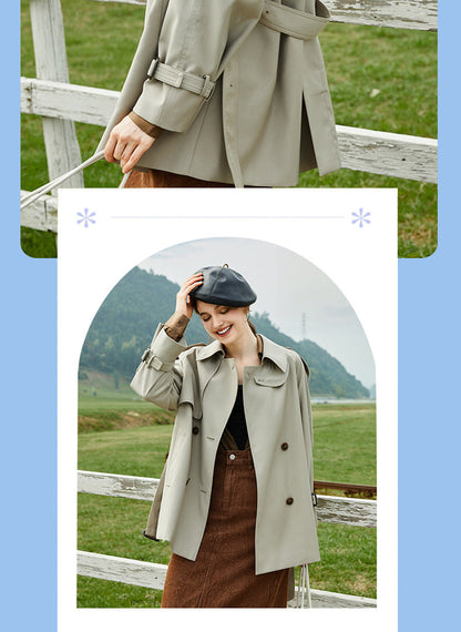 Elegant Mid-Length Trench Coat