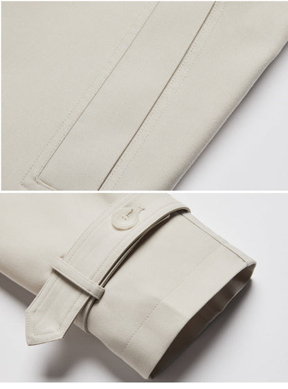 Trench Lace-up Loose Overcoat