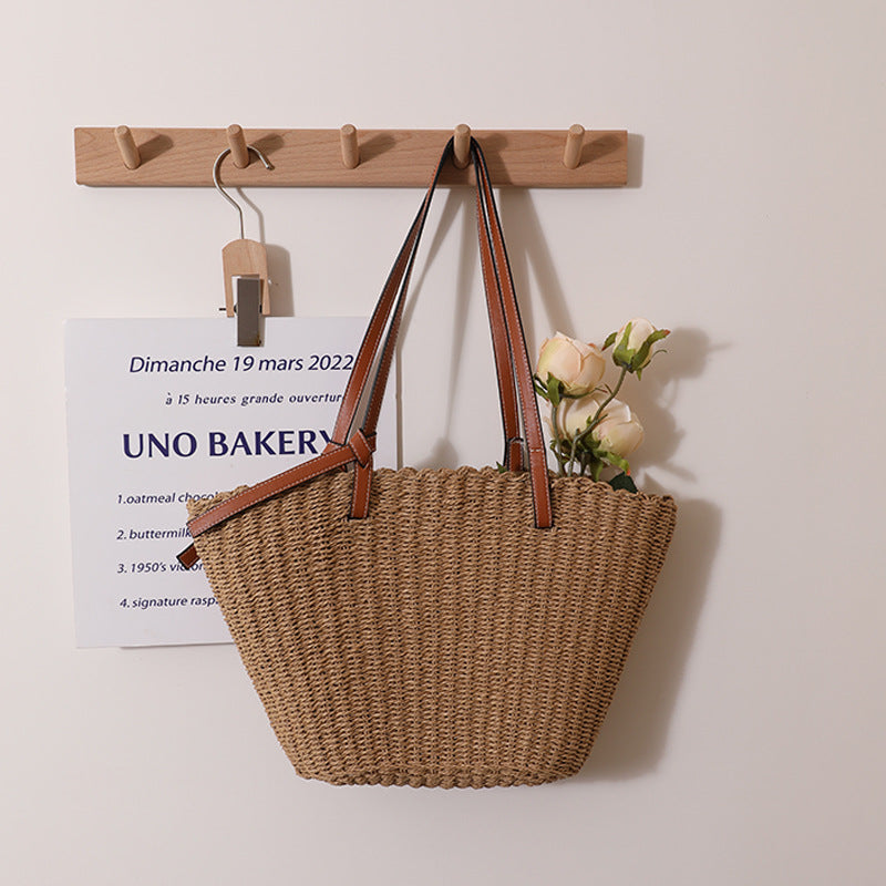 Natural Classic Rattan Rope Straw Bag Shoulder Bag