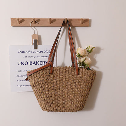 Natural Classic Rattan Rope Straw Bag Shoulder Bag