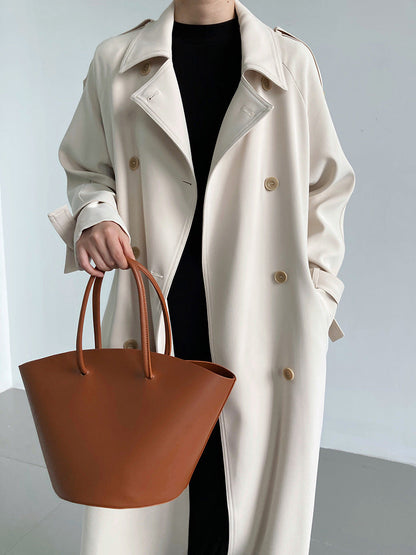 Draping Loose Trench Coat