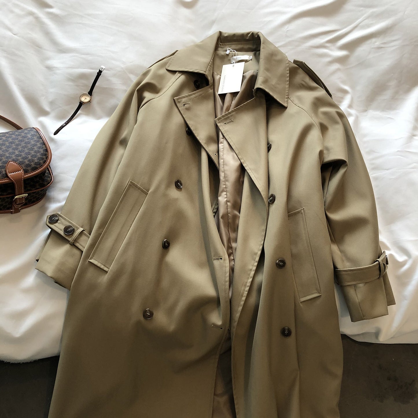 Elegant Loose-Fit Trench Coat