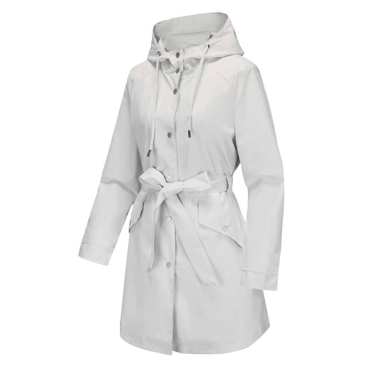 Hooded Waterproof Loose Trench Coat