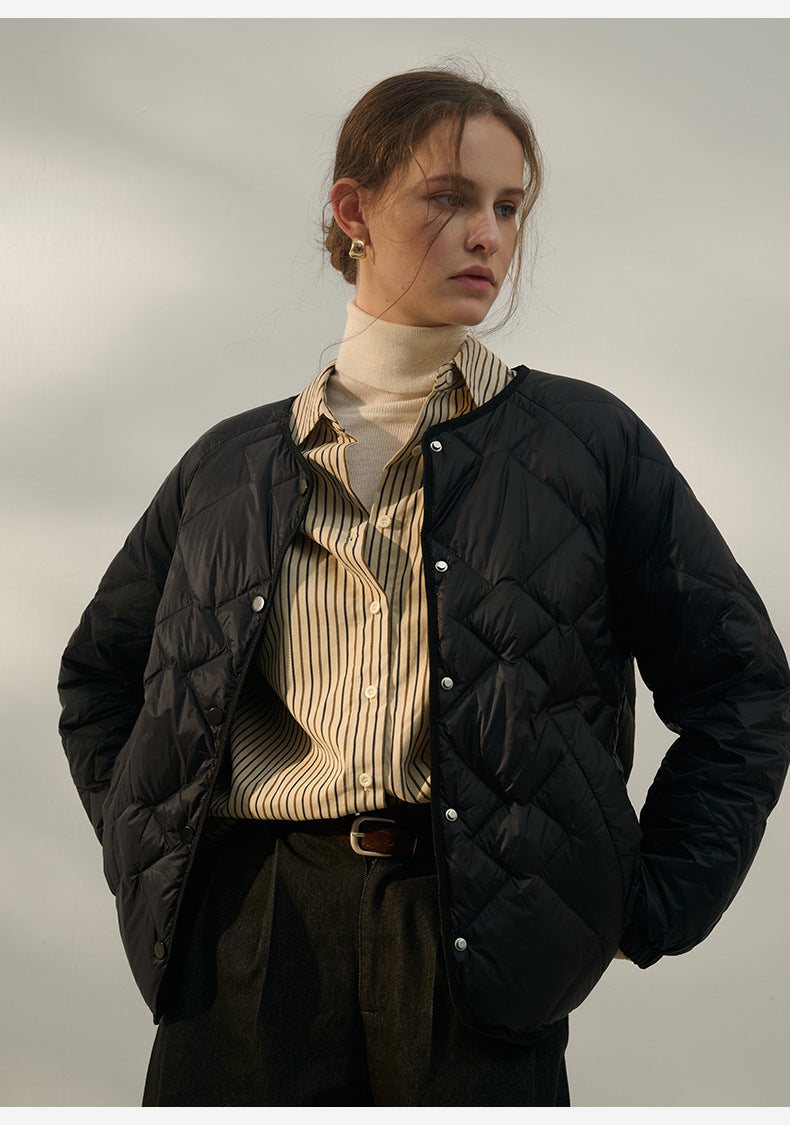 White Duck Down Short Jacket