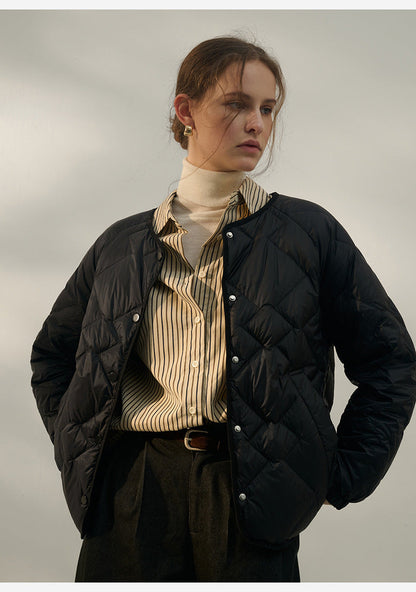 White Duck Down Short Jacket