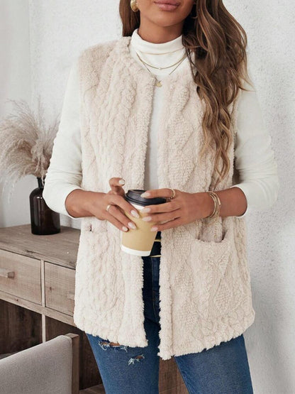Plush Pocket Casual Vest