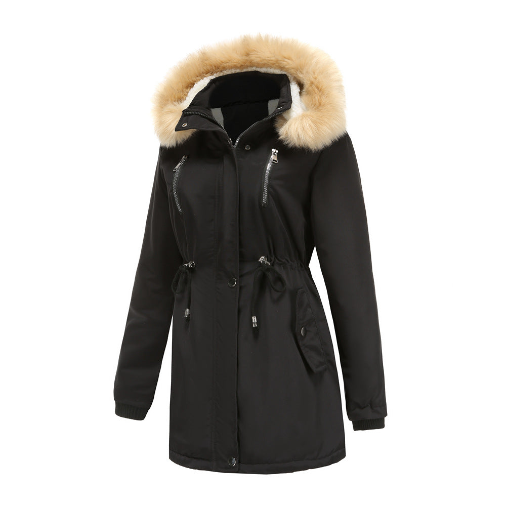 Lambskin Fleece Padded Loose Parkas