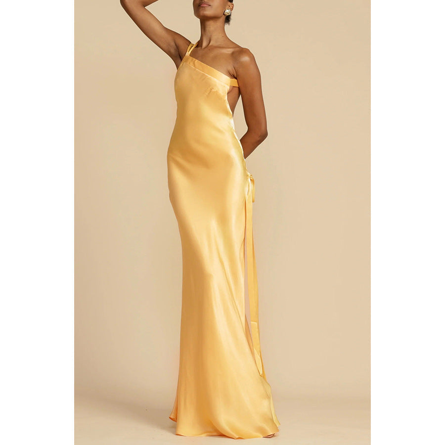 Formal Satin Evening Gown
