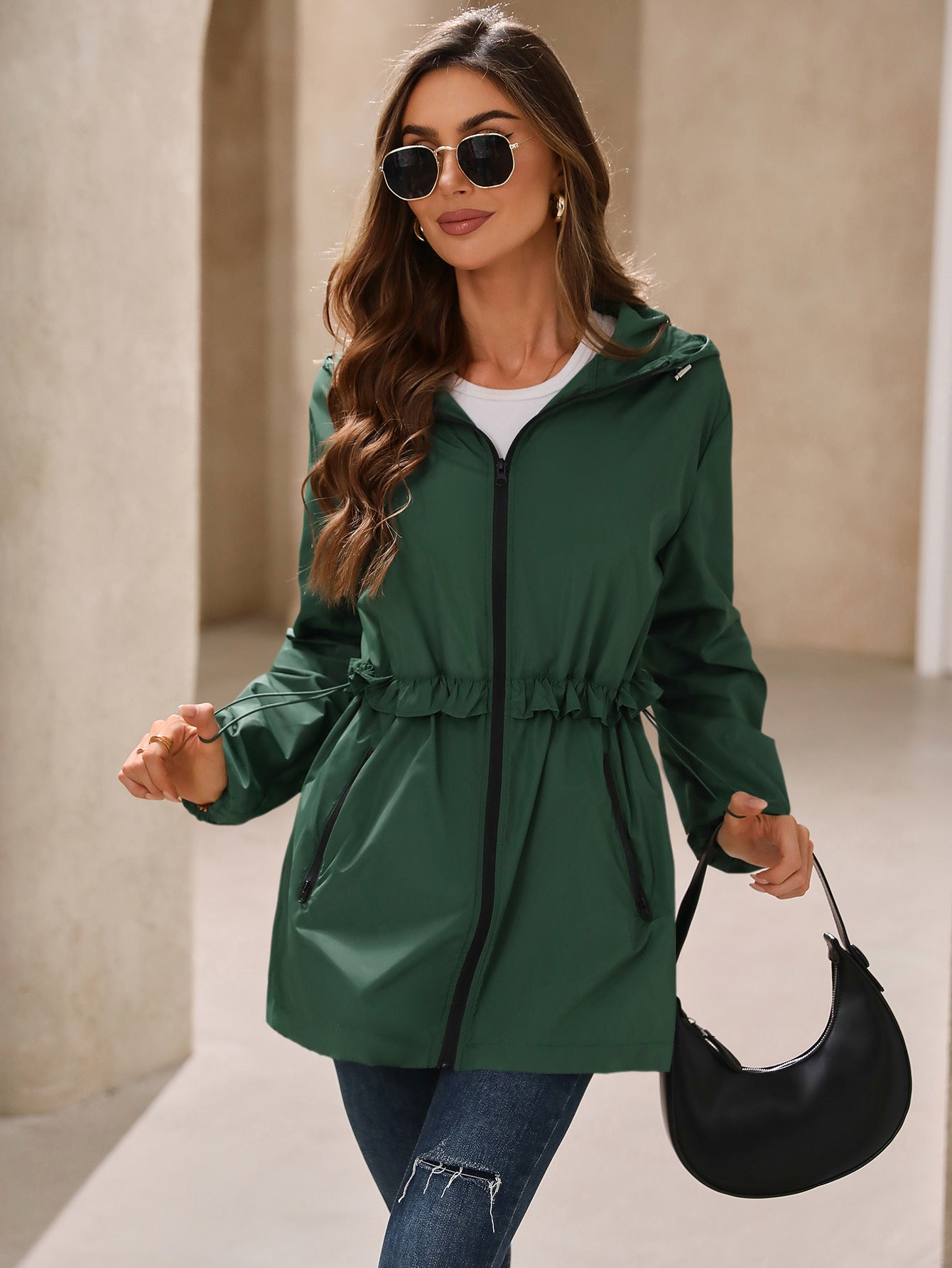Rainproof Hooded Jacket