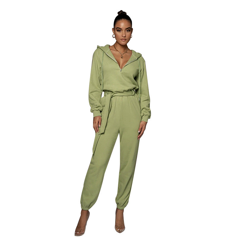 Urban Hooded Casual Women Jumpsuit