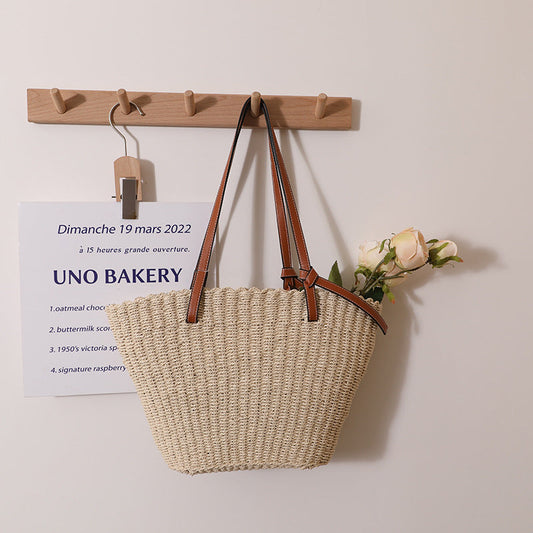 Natural Classic Rattan Rope Straw Bag Shoulder Bag