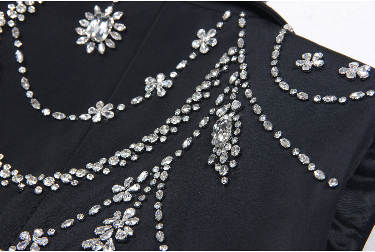 Rhinestone Sleeveless Business Vest