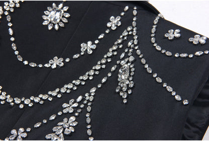 Rhinestone Sleeveless Business Vest