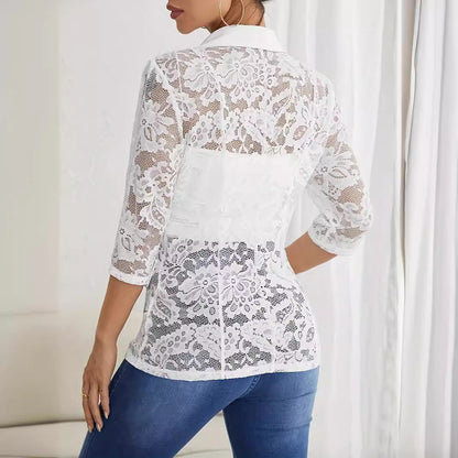 Lace Stitching Blazer