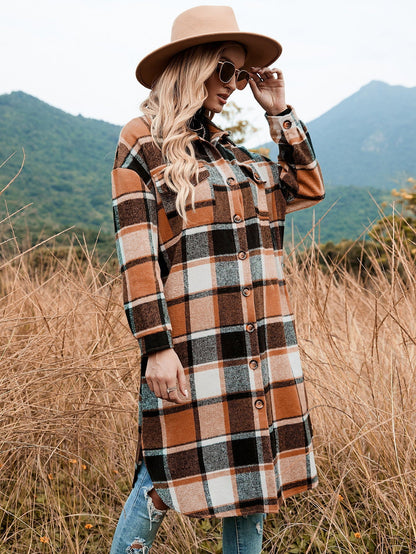 Plaid Long Coat