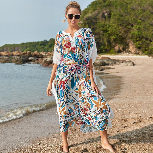 Ally Floral Printed Kaftan