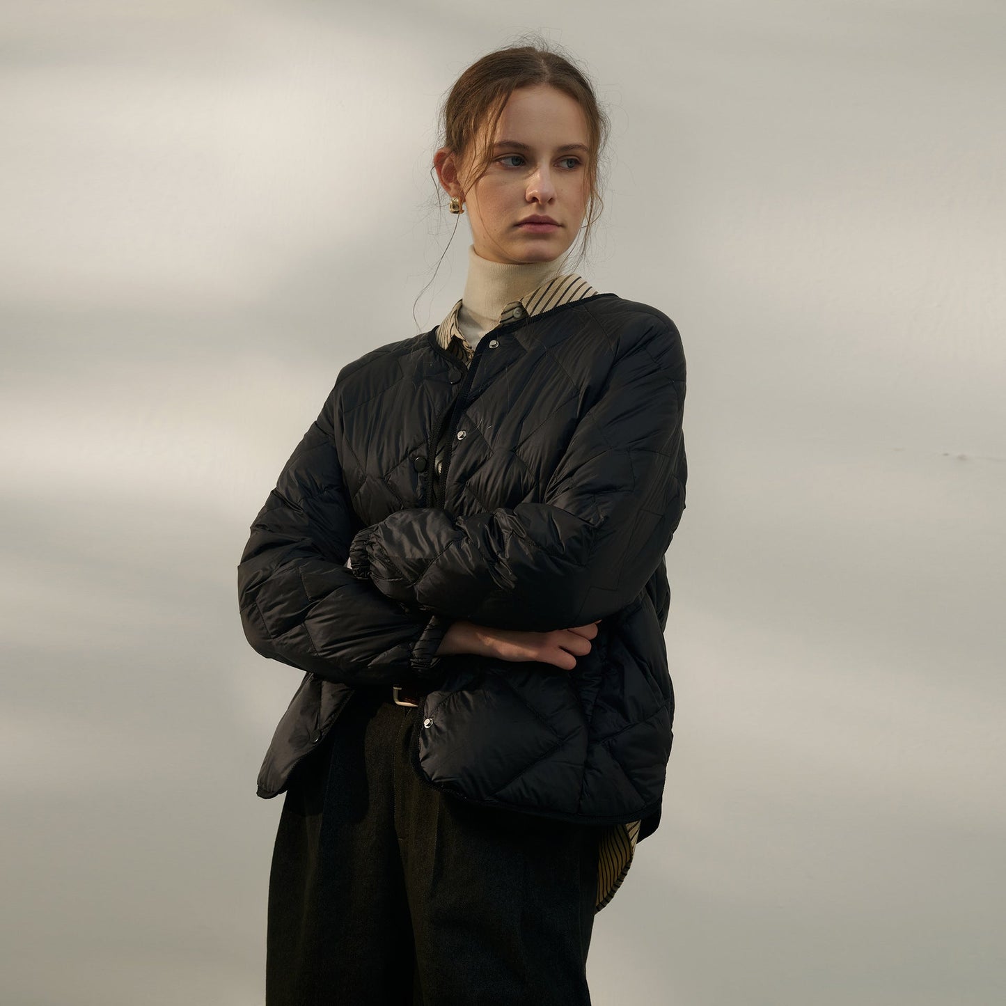 White Duck Down Short Jacket