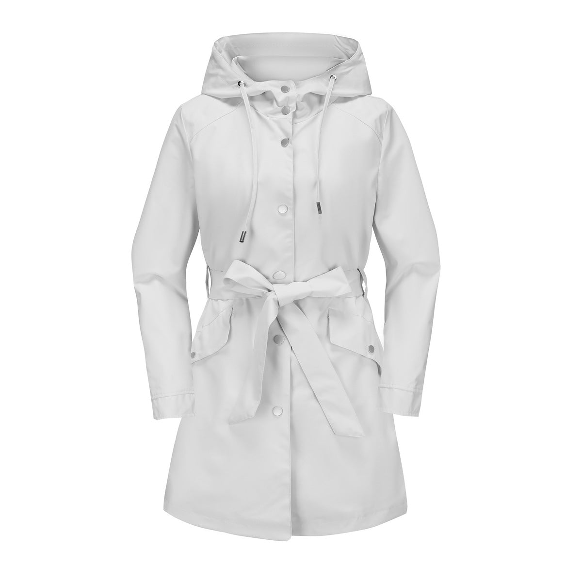 Hooded Waterproof Loose Trench Coat