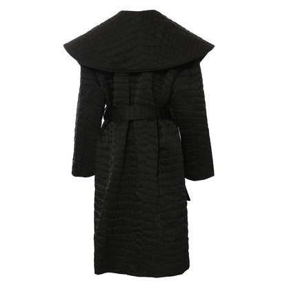 Quilted Cotton Cloak Coat