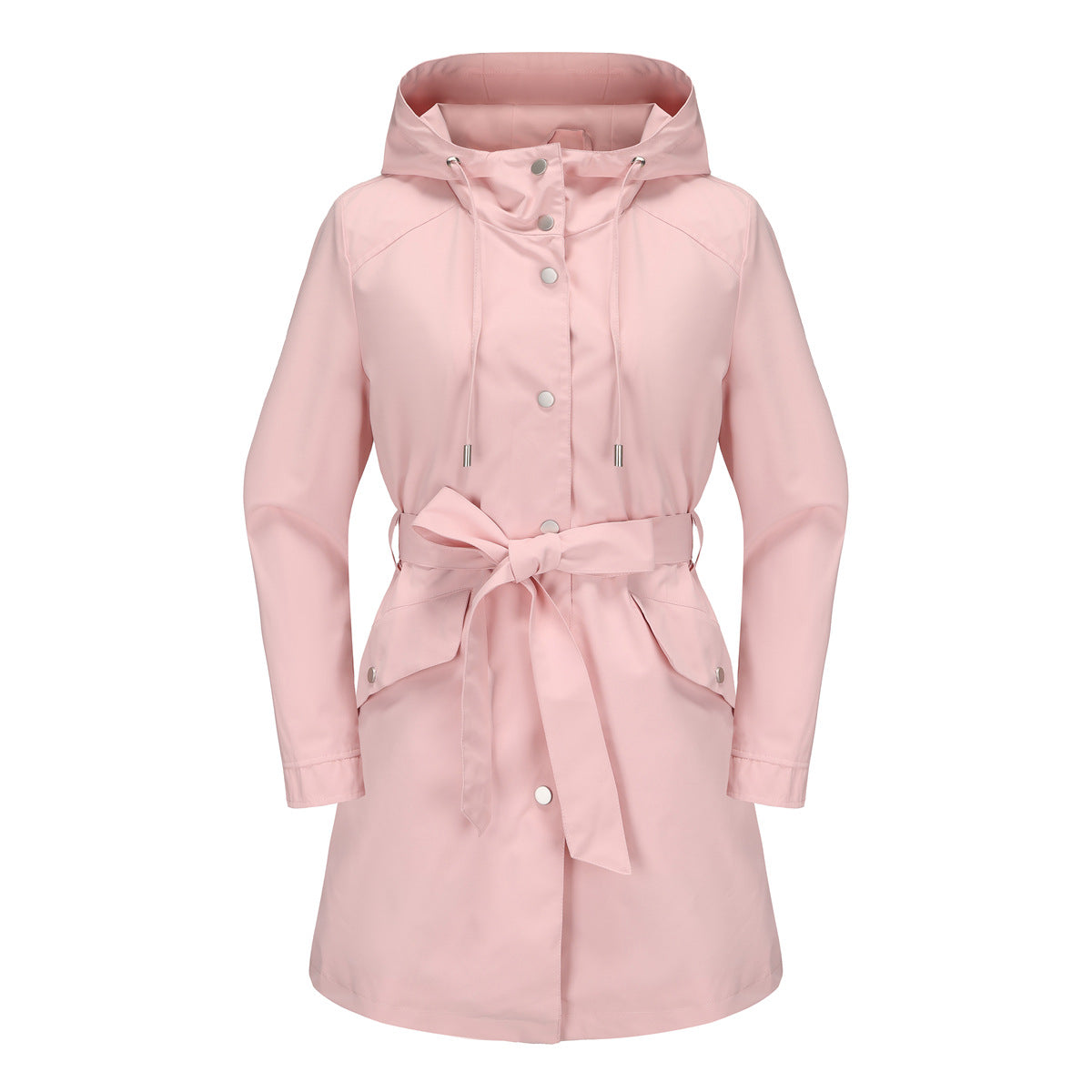 Hooded Waterproof Loose Trench Coat