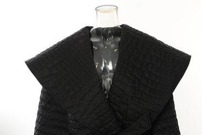 Quilted Cotton Cloak Coat