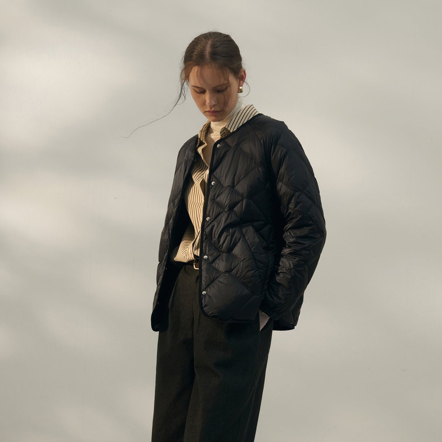 White Duck Down Short Jacket