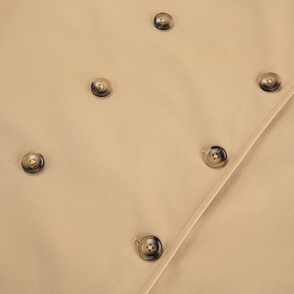 Khaki Double Breasted Trench Coat