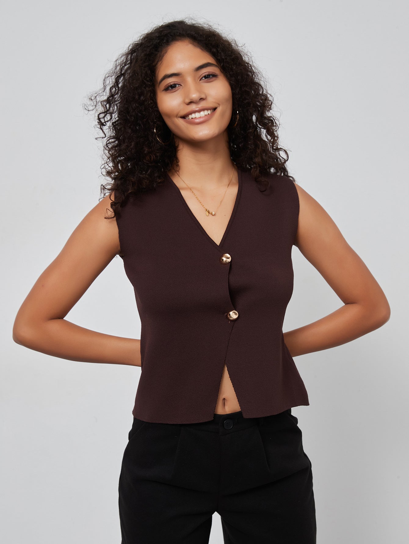 Knitted Slimming Vest Jacket