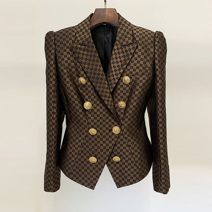 Slim Jacquard Blazer Jacket