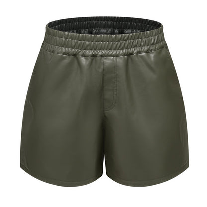 Dani Faux Leather Shorts Casual