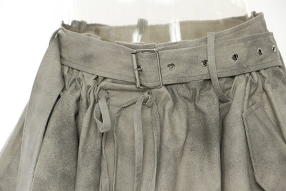 Camouflage Ink Skirt Suit