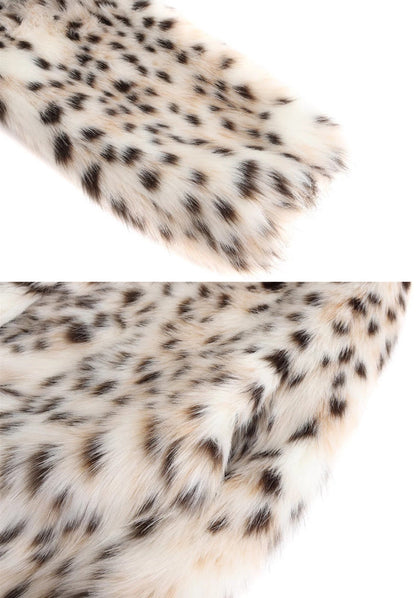 Faux Fur Tigercat Loose Trench Coat