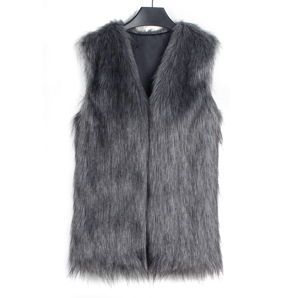 Faux Fur Vest Top