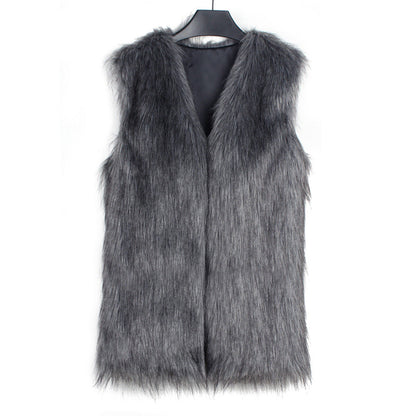 Faux Fur Vest Top