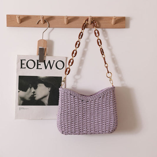Hand Crochet Woven Bag Shoulder Mini Messeneger Bag