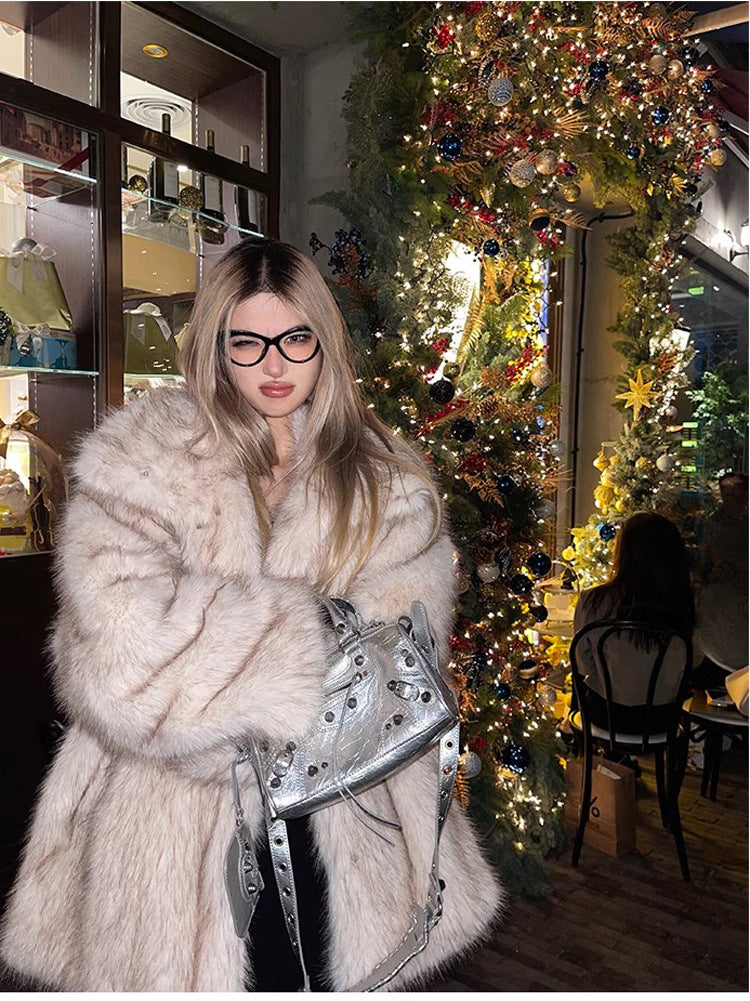 Faux Fur Mid-Length Jackets